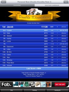 Double Klondike game