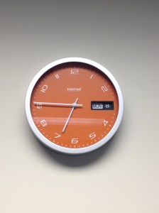 Orange clock