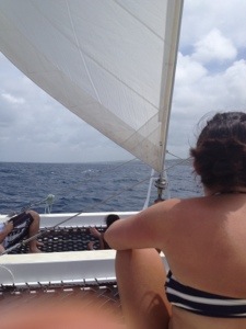 view from front of boat