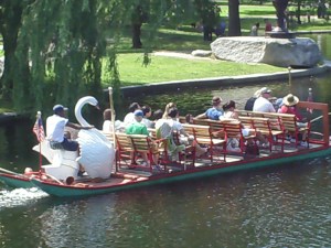 swan boat in Boston