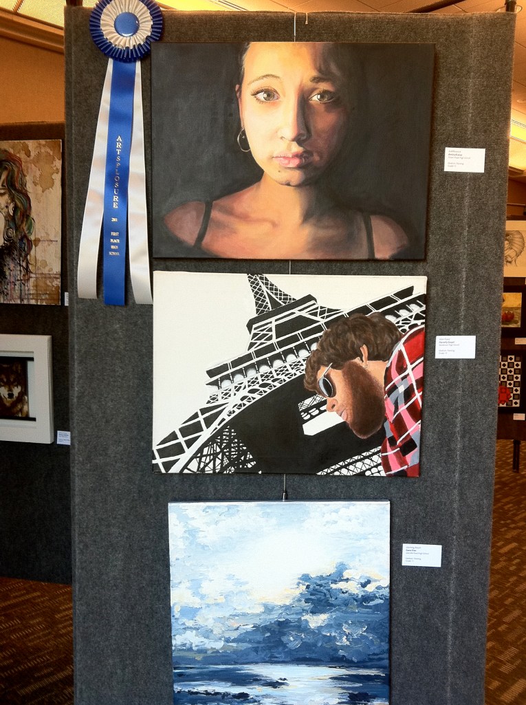 student art blue ribbon winner at Artsplosure