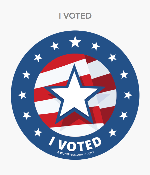I voted sticker