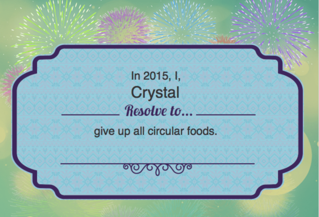resolution to give up circular foods