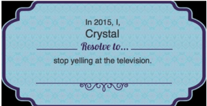 Yelling at the television