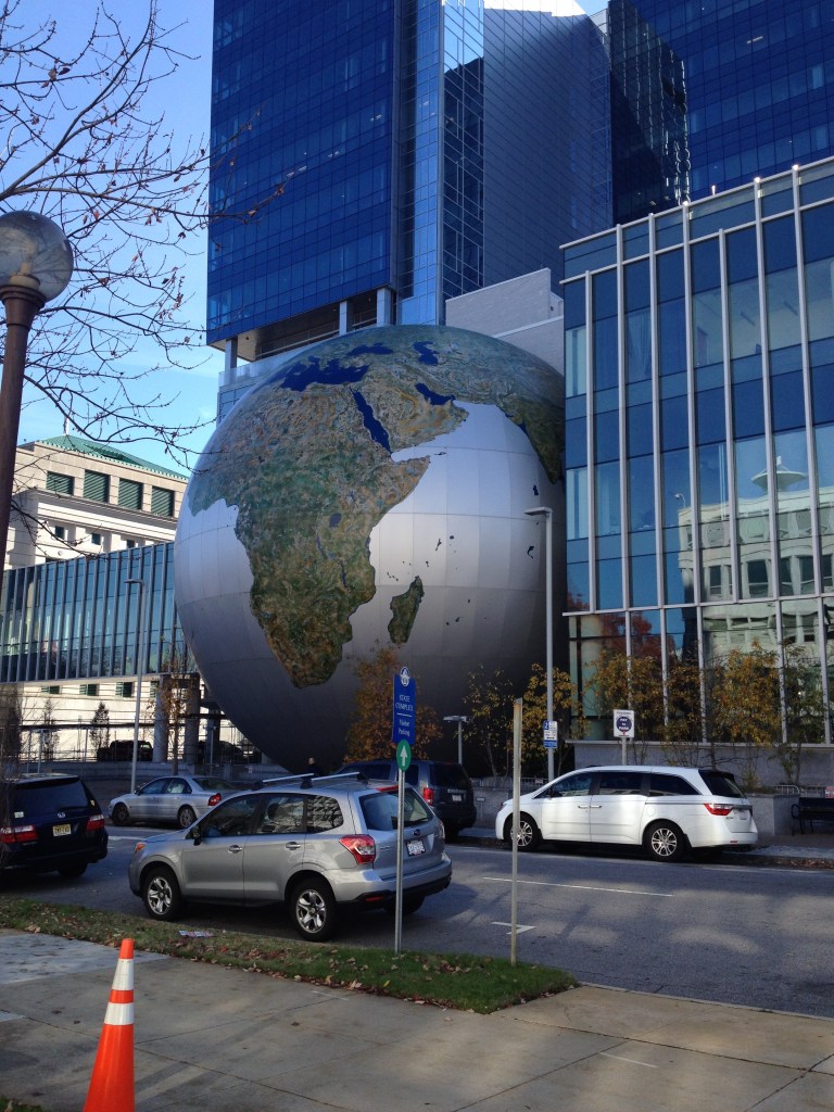 Globe at the Museum of Natural Science in Raleigh, NC