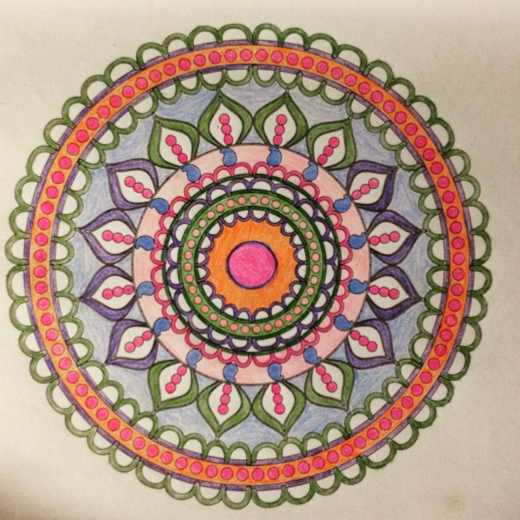 circular pattern coloring page