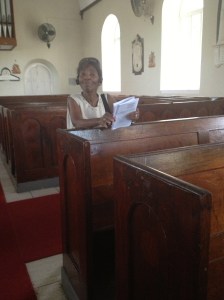 pews in St. George Parish Church