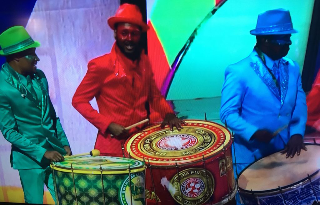 Drummers at the Rio Olympics 2016 Opening Ceremony