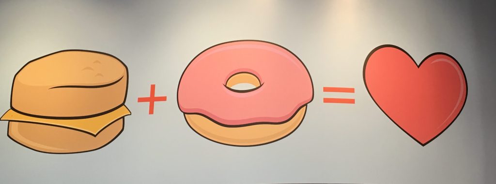 biscuit plus donut equals love