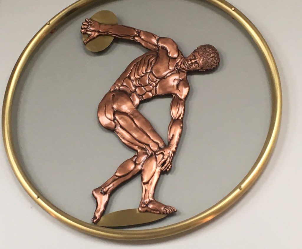 copper discus thrower art