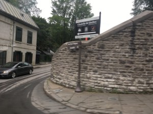 The wall in Quebec City, Canada