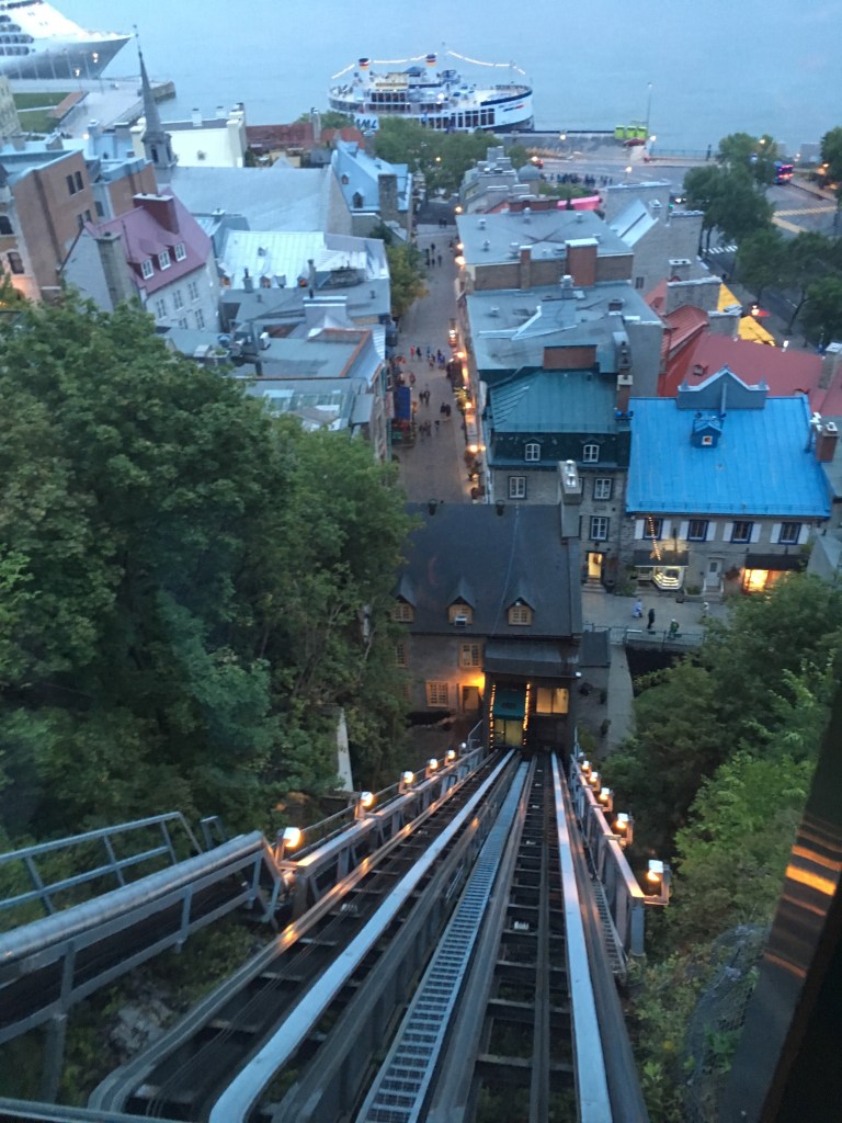 view heading down in the Funiculaire