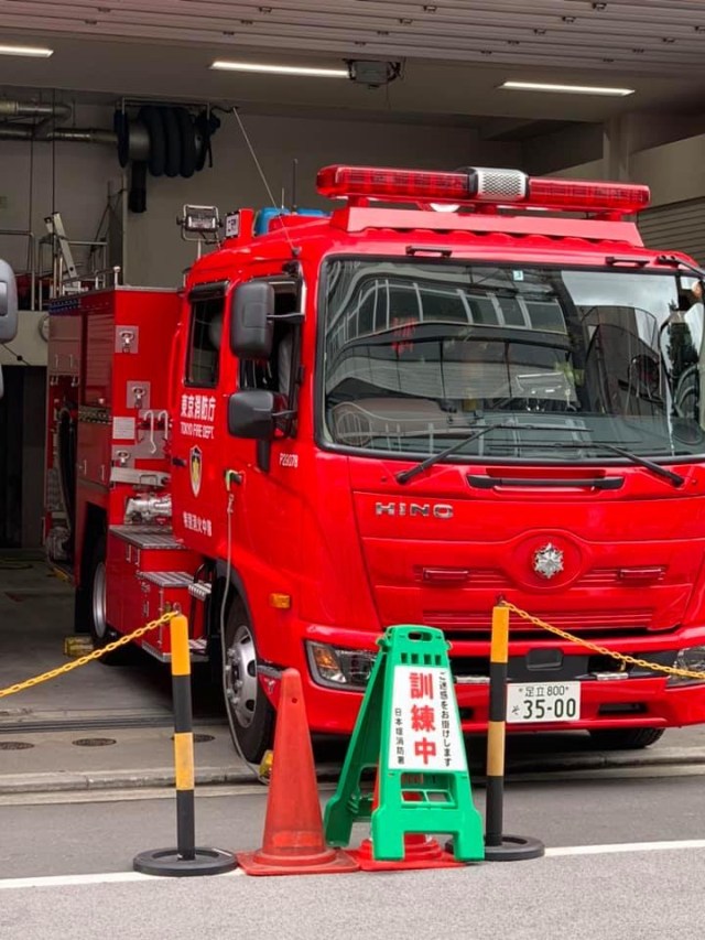 Fire truck in Kyoto