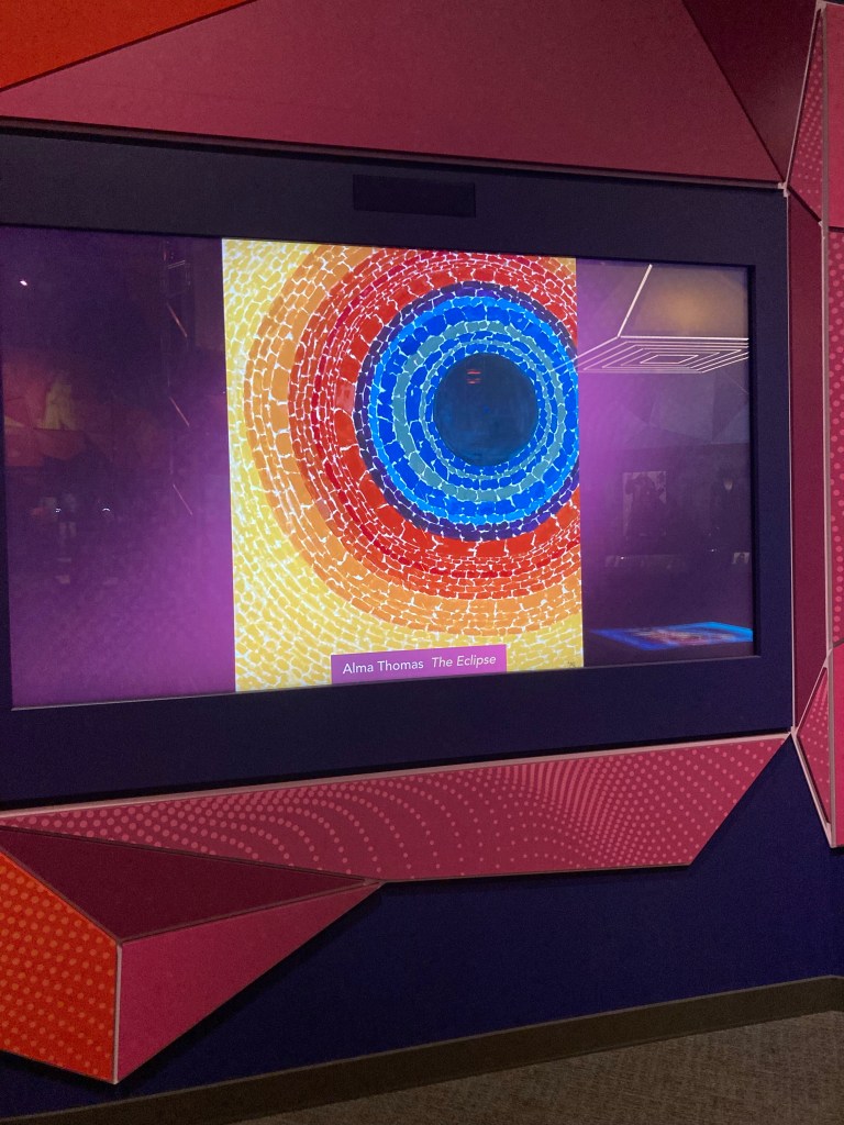 Image of the painting “The Eclipse” at the National Museum of African American History and Culture.